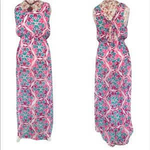 Charlotte Russe Colorful Geometric Maxi Dress